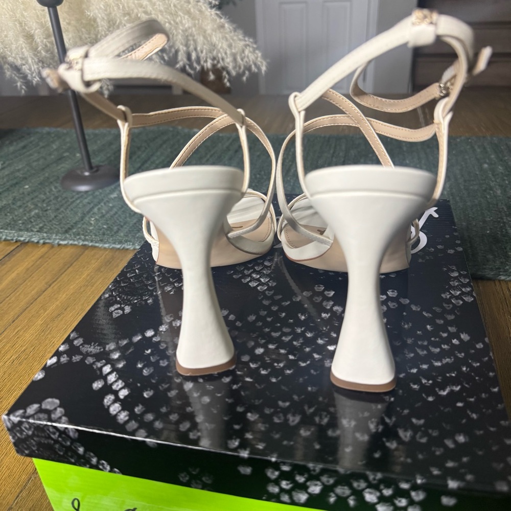FLASH SALE! Sam Edelman ivory strappy ankle strap heels - Picture 8 of 8